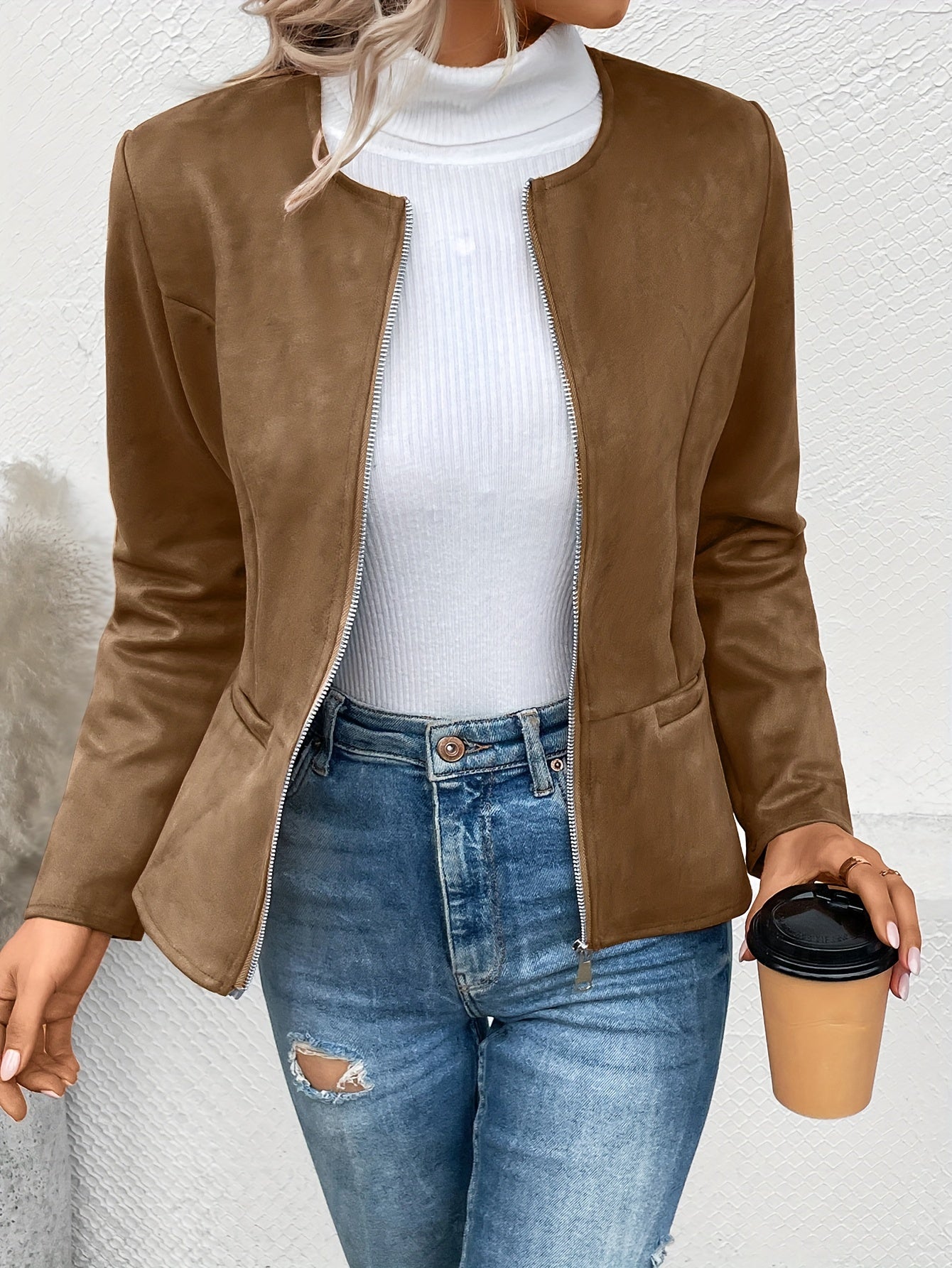 Isolde™ | Veste Slim Fit Zippée