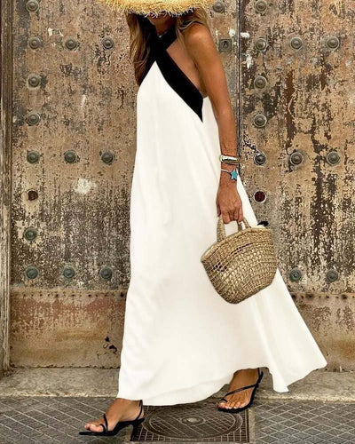 Liese™ | Robe Croisée Contrastée