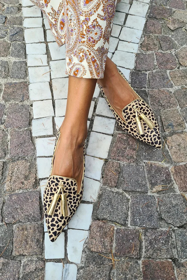 Leopoldine™ | Mocassins Élégants à Pointe et Pampilles