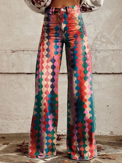 AMÉLIE™ | Pantalon Bohème Rétro Vintage