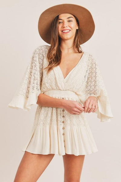 Mira™ | Robe Courte en Dentelle