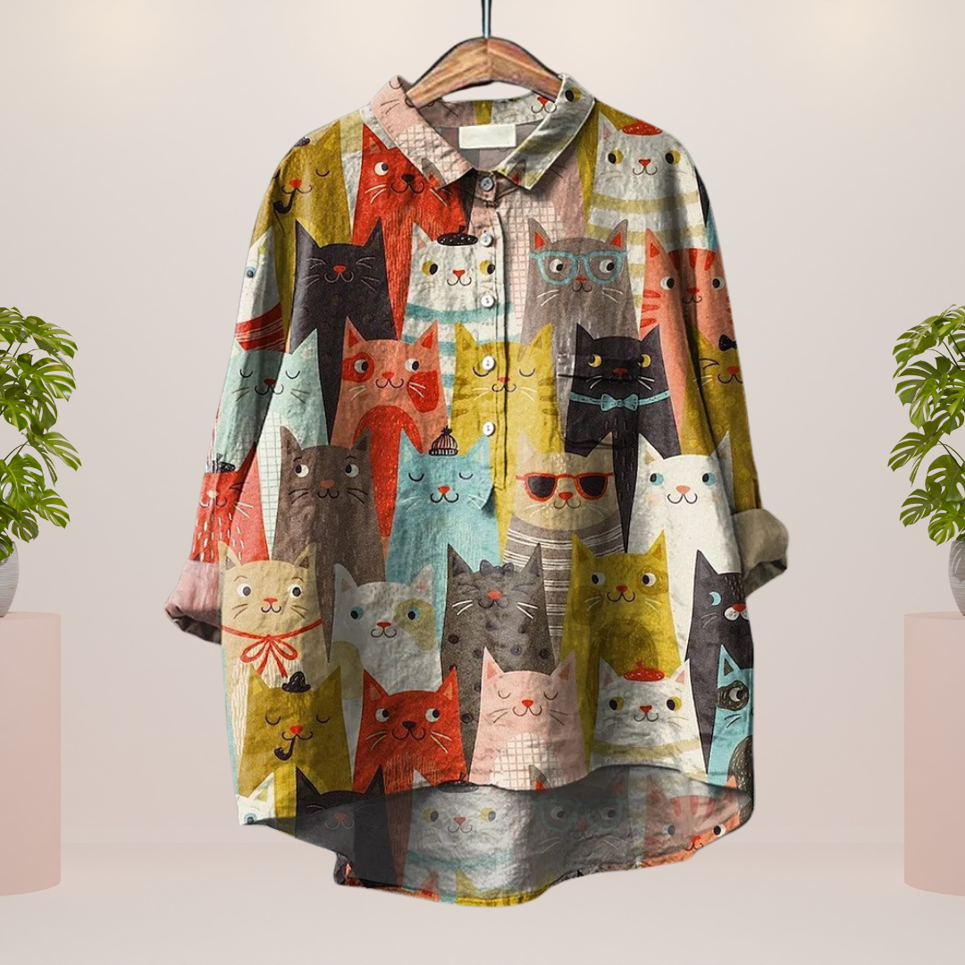 Isaline™ | T-shirt Artistique à Motif Canin