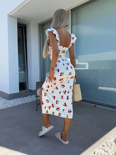 Isaline™ | Robe Fleurie Dos Nu