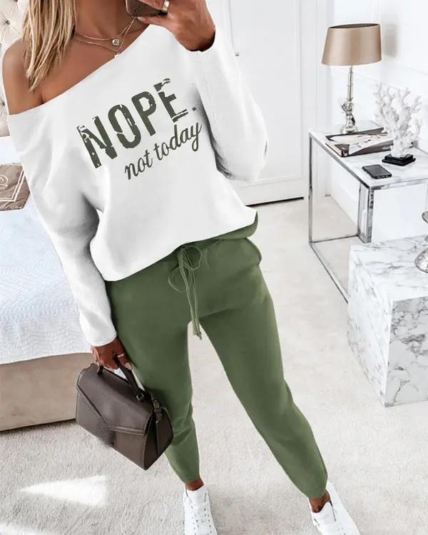 Moira™ | Ensemble 2 Pièces "Nope Not Today"