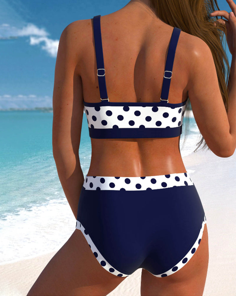 Liesbeth™ | Bikini Taille Haute Patchwork