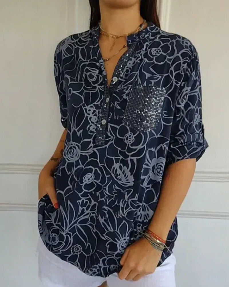 Narèse™ | Blouse Fleurie