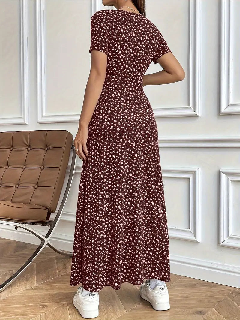 Nadine™ | Robe Fleurie Décolletée
