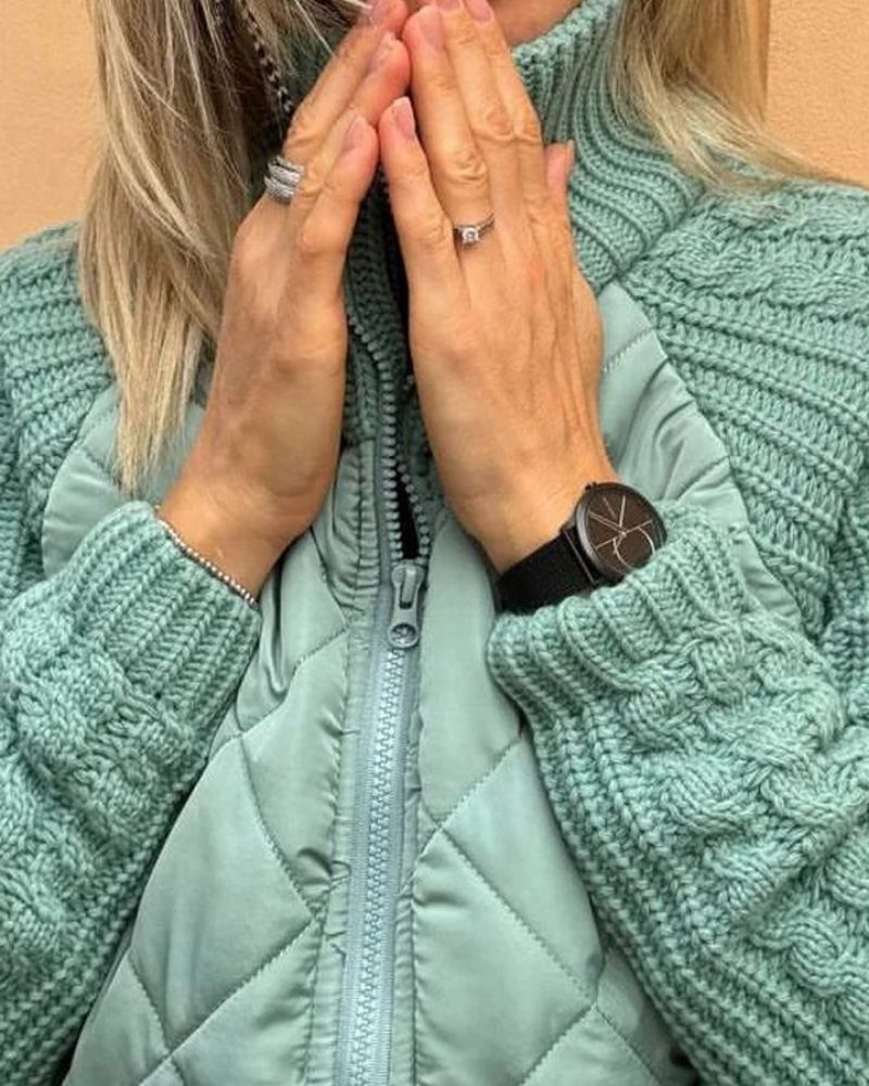 Victoria™ | Veste en Fausse Laine Tricotée