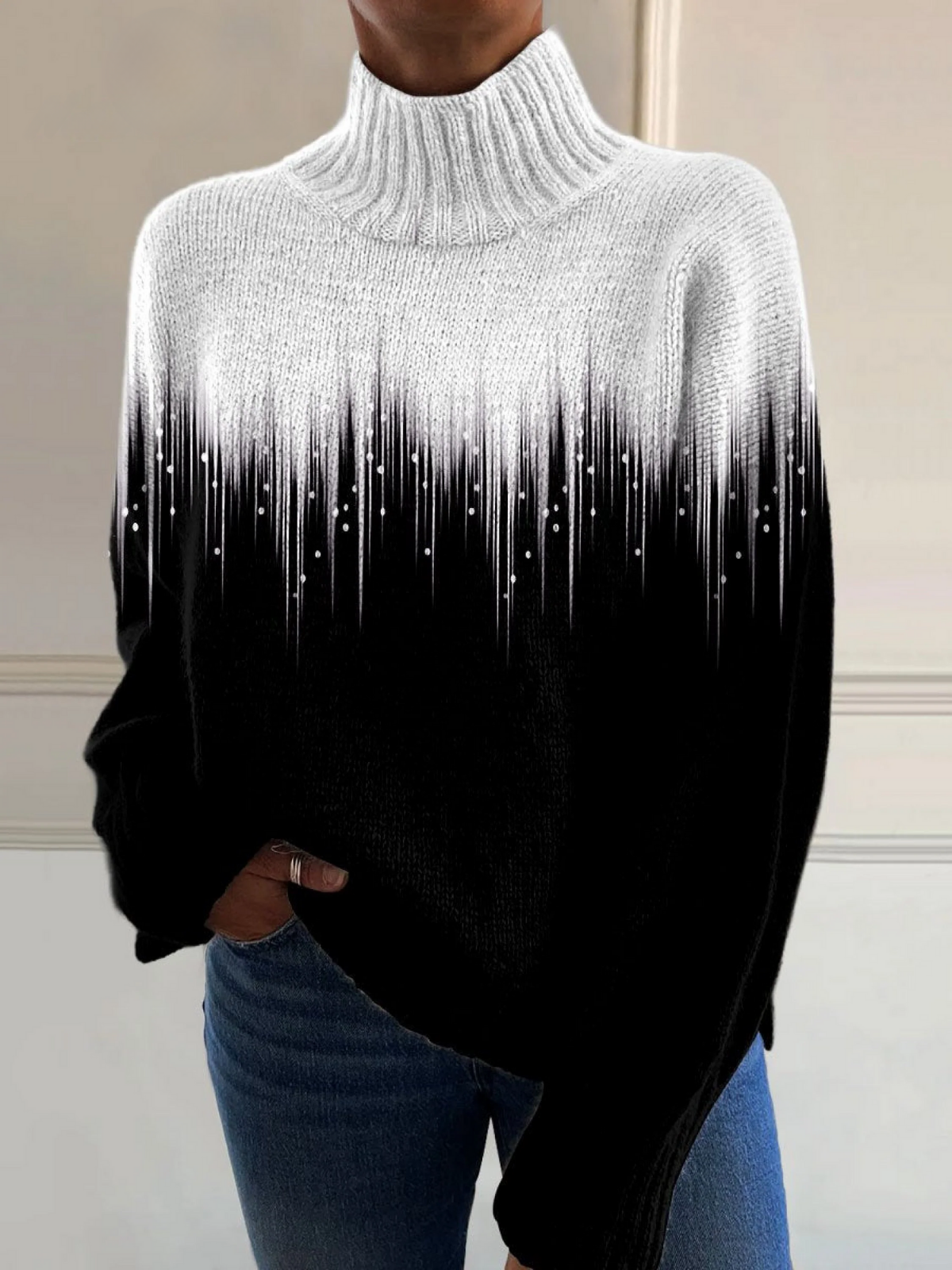 Violette™ | Pull Col Roulé