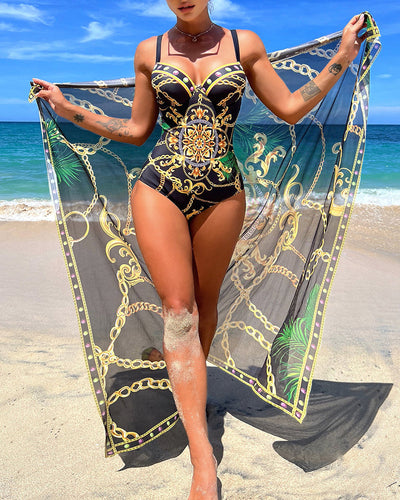 Darius™ | Maillot Push-Up avec Jupe de Plage