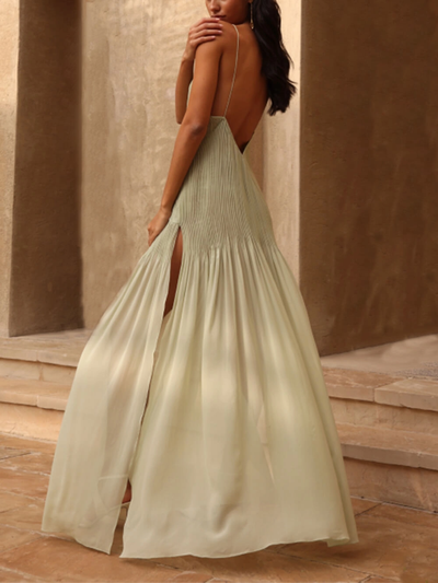 Mireille™ | Robe Longue Plissée