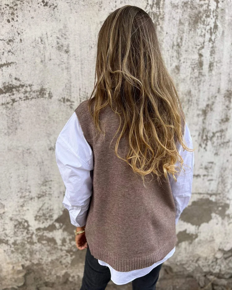 Isla™ | Pull Sans Manches en Maille