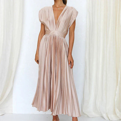 Élise™ | Robe Plissée Midi
