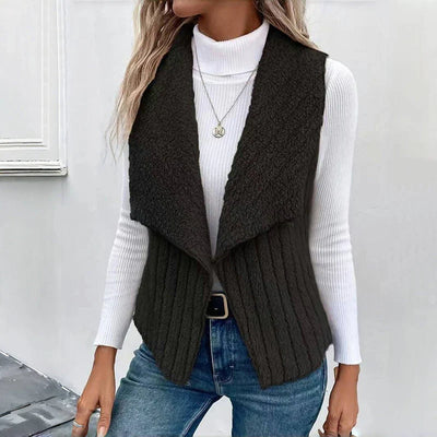 Ulrika™ | Gilet Tricoté avec Texture