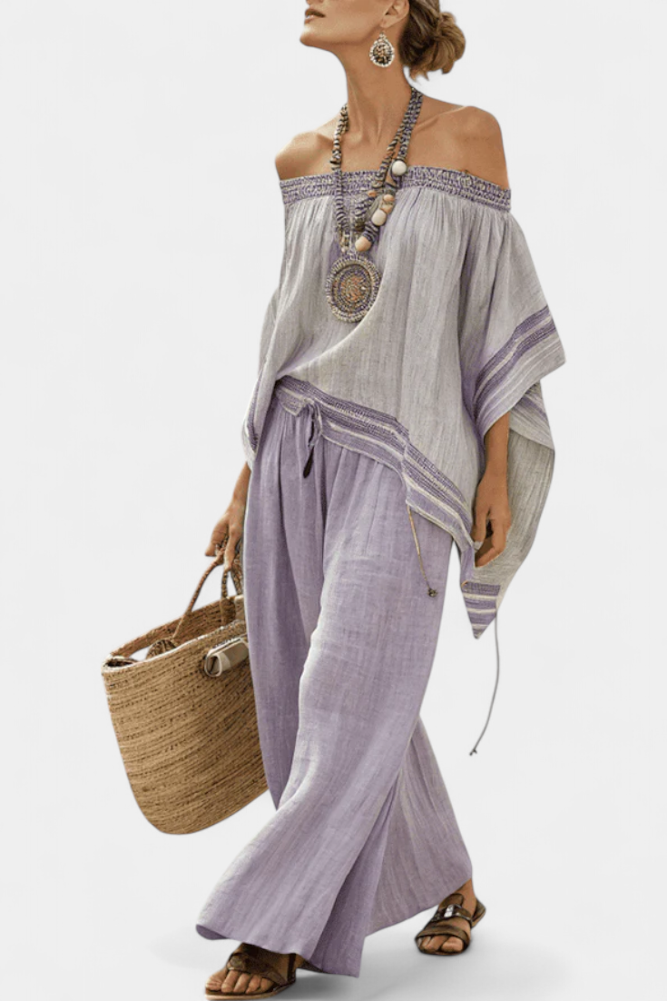Océane™ | Ensemble Bardot Rayé