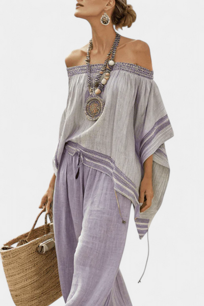 Océane™ | Ensemble Bardot Rayé