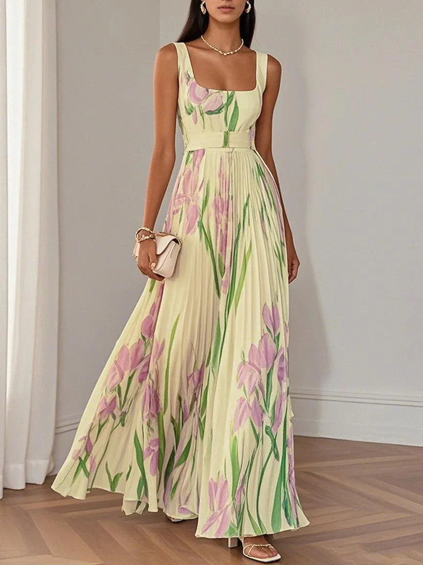 Liviane™ | Robe Plissée Maxi