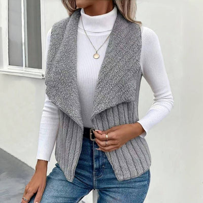 Ulrika™ | Gilet Tricoté avec Texture