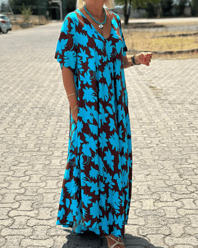 Gisèle™ | Robe Longue à Imprimé Floral