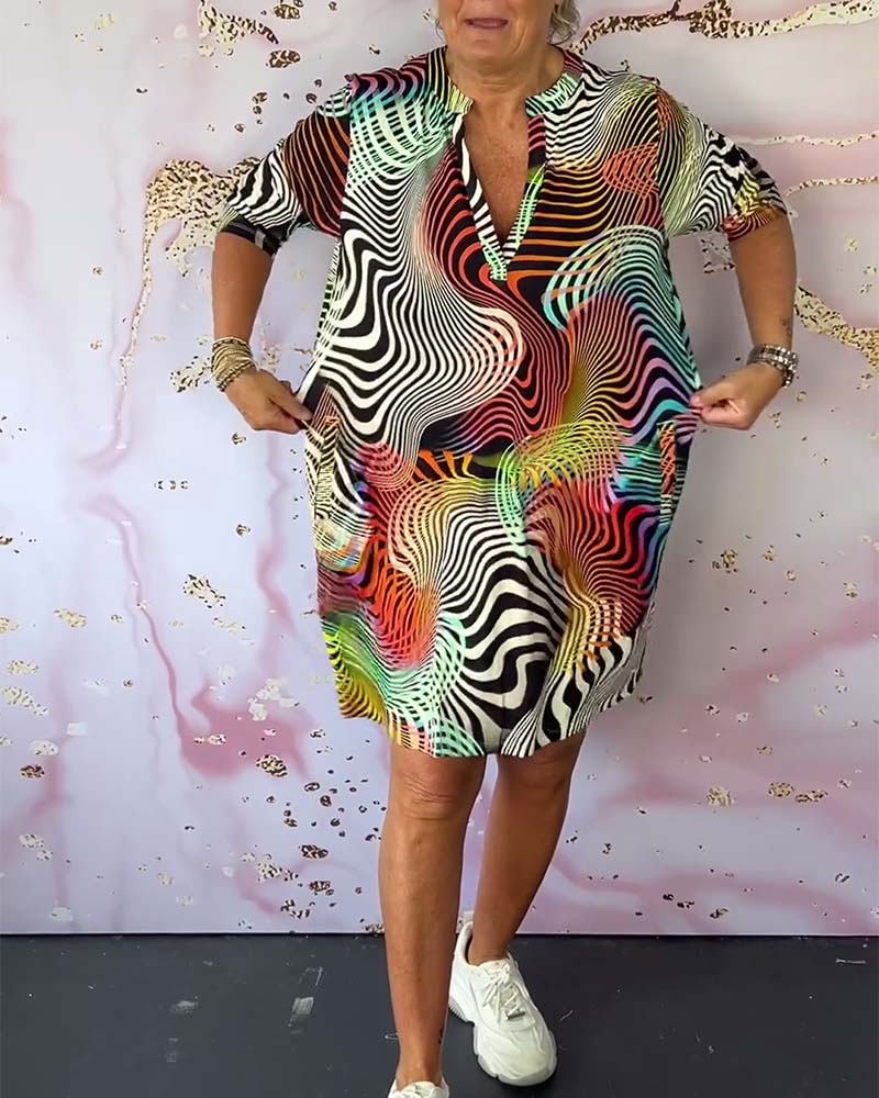 Romy™ | Robe Colorée à Col V