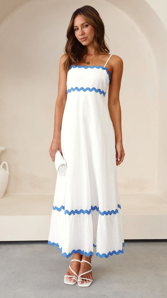 Blanc/Bleu / XL