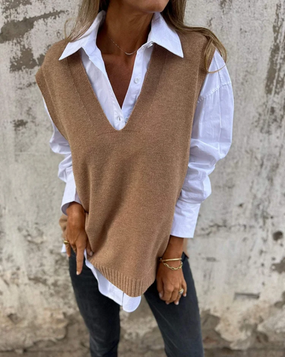 Isla™ | Pull Sans Manches en Maille
