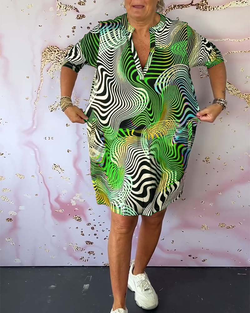 Romy™ | Robe Colorée à Col V