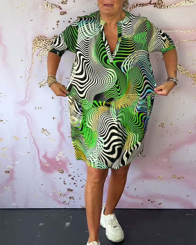 Romy™ | Robe Colorée à Col V