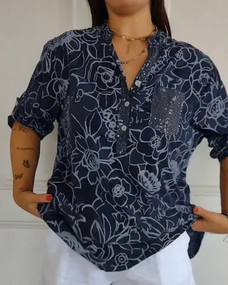 Narèse™ | Blouse Fleurie