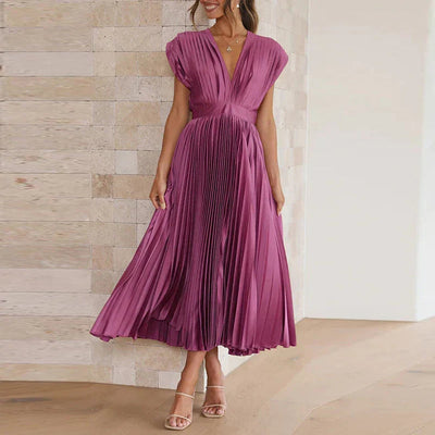 Élise™ | Robe Plissée Midi