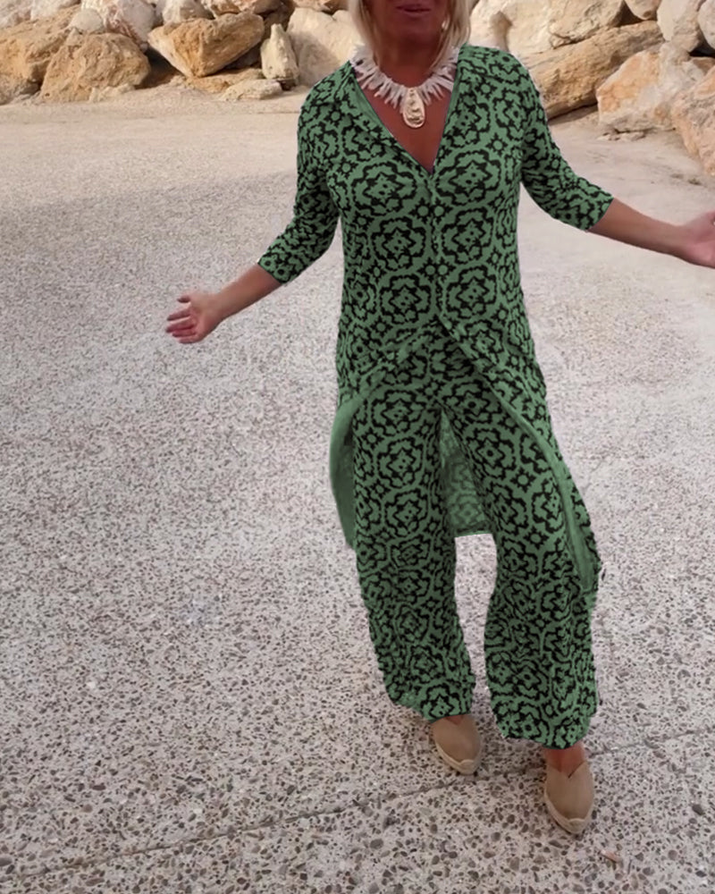 Livia™ - Ensemble Vintage Imprimé