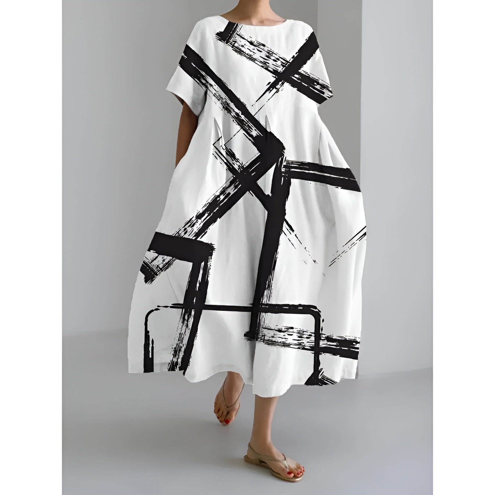 Blanc/Noir (Presque épuisé) / 4XL