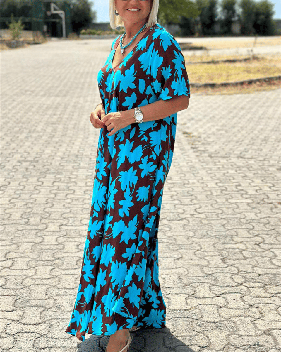 Gisèle™ | Robe Longue à Imprimé Floral