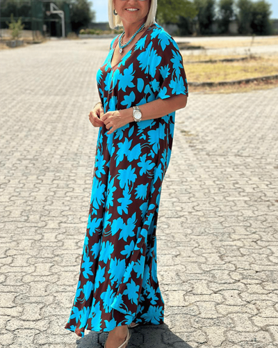 Gisèle™ | Robe Longue à Imprimé Floral