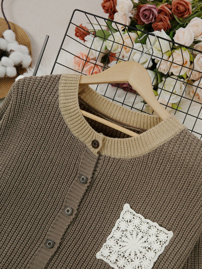 Marcelline™ | Manteau Maille Poches
