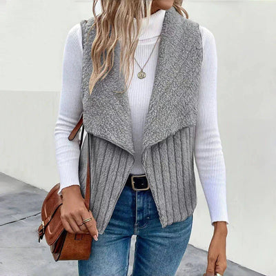 Ulrika™ | Gilet Tricoté avec Texture