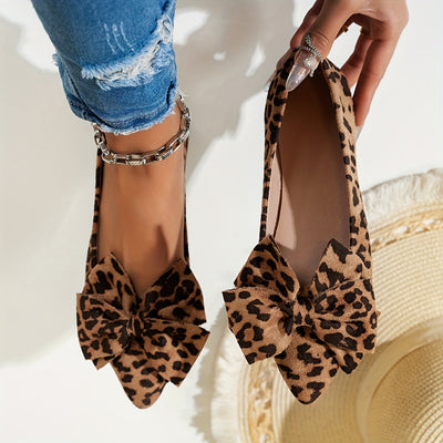Lina™ | Ballerines Nœud Léopard