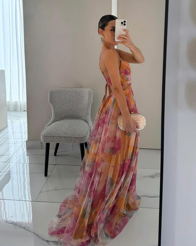 Dörte™ | Robe Longue Fleurie