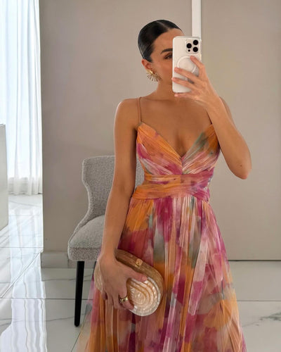 Dörte™ | Robe Longue Fleurie