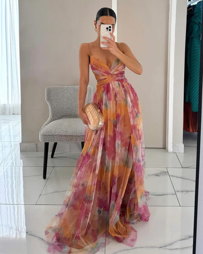 Dörte™ | Robe Longue Fleurie