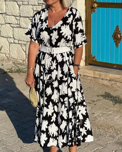 Gisèle™ | Robe Longue à Imprimé Floral