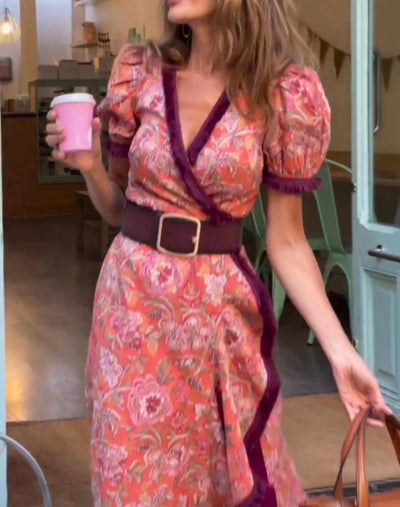 Melody™ | Robe Portefeuille Fleurie