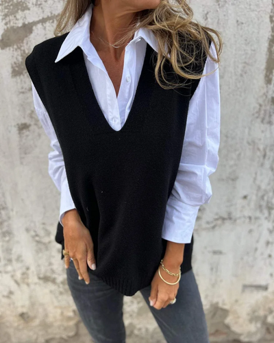 Isla™ | Pull Sans Manches en Maille