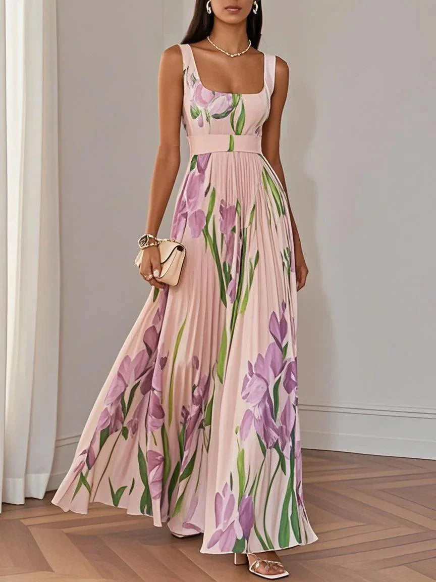 Liviane™ | Robe Plissée Maxi