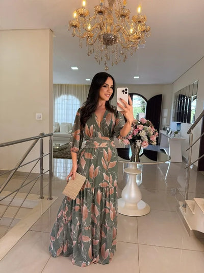 Claudia™ | Robe Longue Fleurie