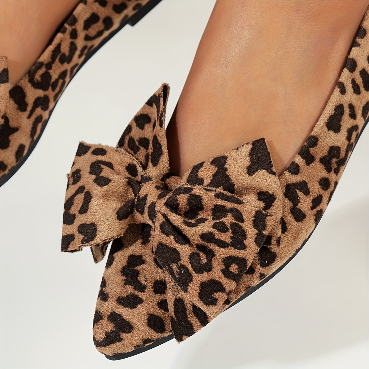 Lina™ | Ballerines Nœud Léopard