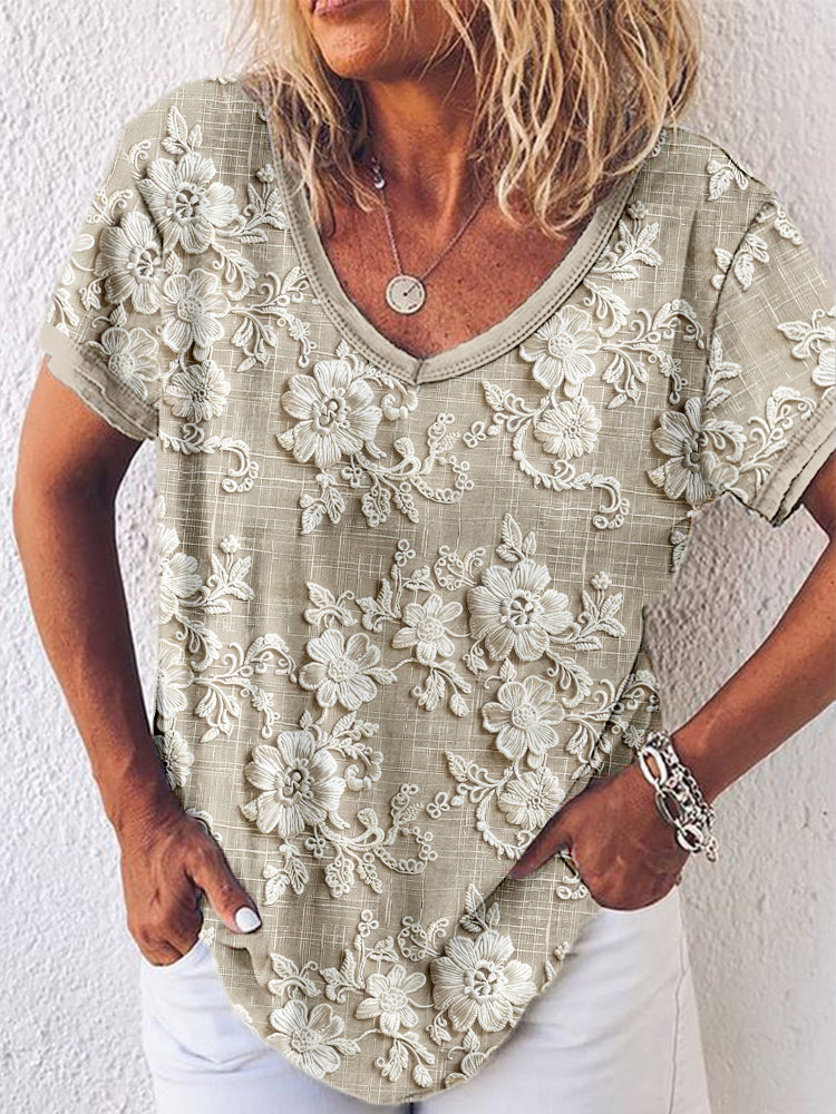 Renara™ | Haut Imprimé Floral