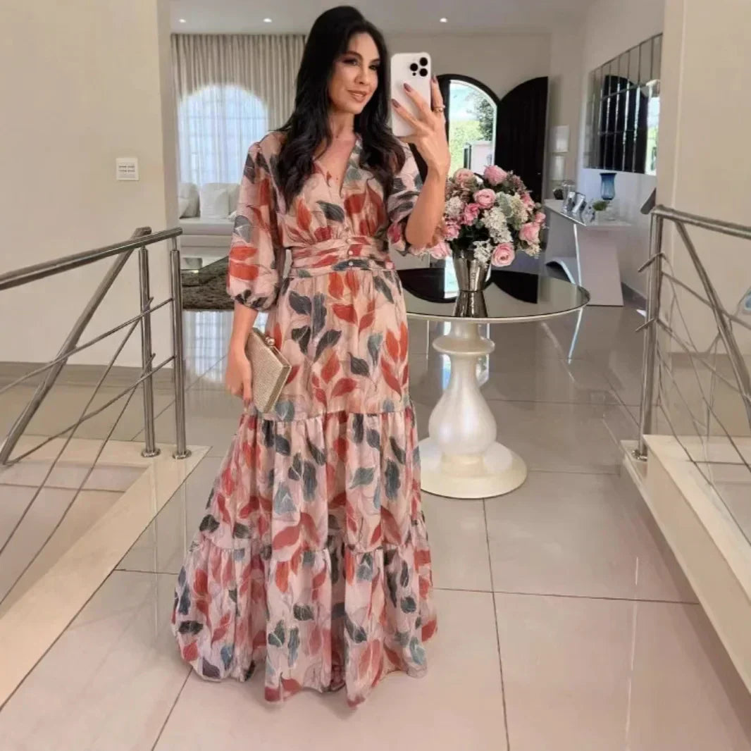 Claudia™ | Robe Longue Fleurie