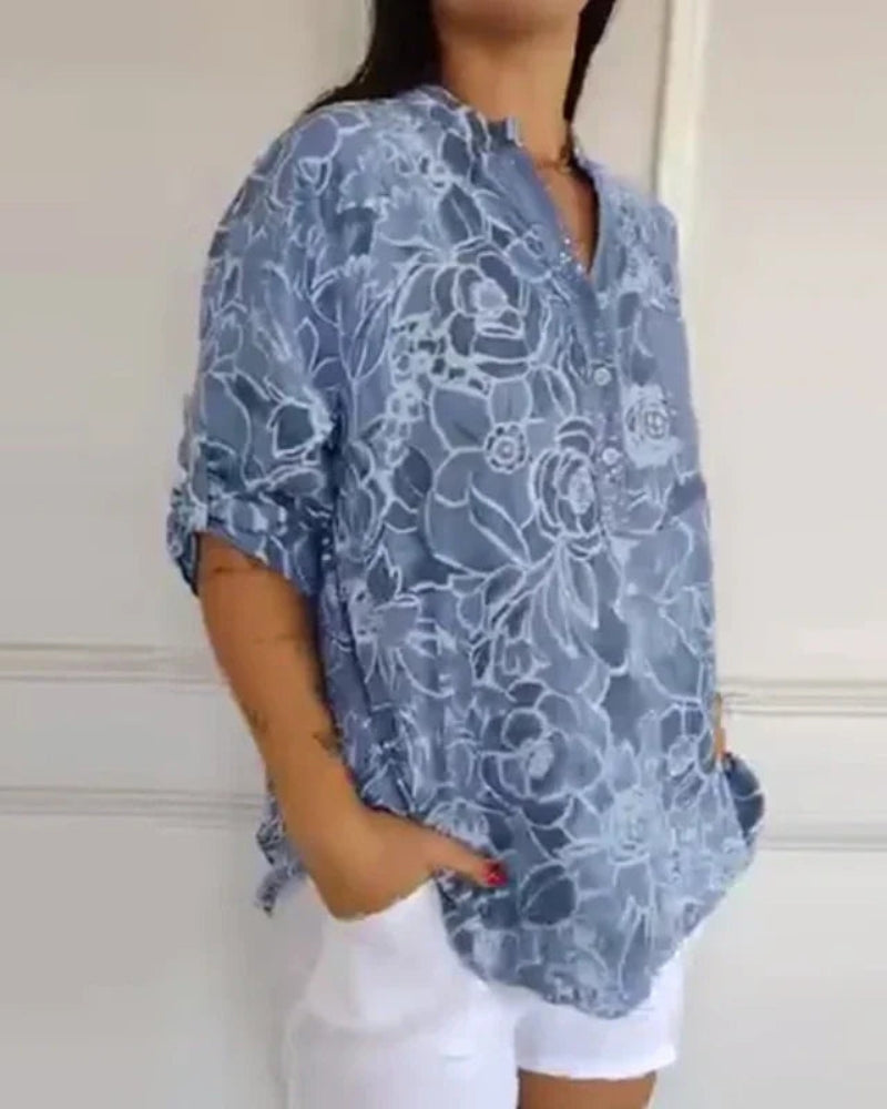 Narèse™ | Blouse Fleurie
