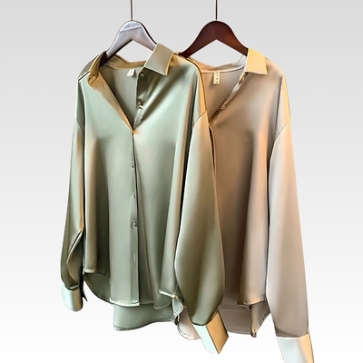 Clémence™ | Chemisier en Satin